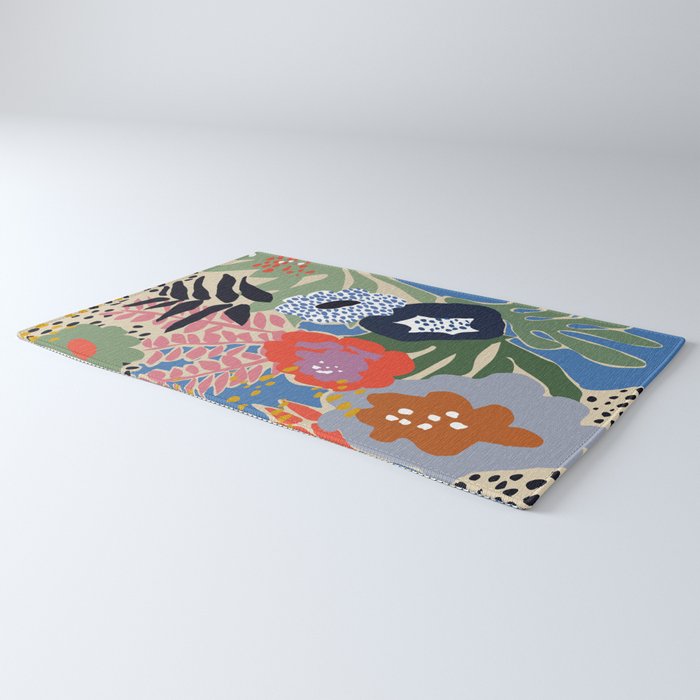 Maximalist floral shapes Rug Gallery Image 3