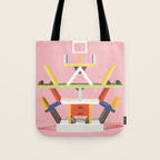 Memphis Style Icon Tote Bag Gallery Image 1