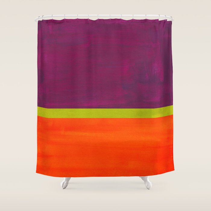 Orange Plum  Shower Curtain Gallery Image 1