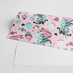 MInt Sugar Pinup Doll Pattern Wrapping Paper Gallery Image 2