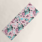 MInt Sugar Pinup Doll Pattern Yoga Mat Gallery Image 1