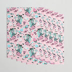 MInt Sugar Pinup Doll Pattern Wrapping Paper Gallery Image 3