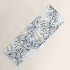 Blue Delphinium Flowers Yoga Mat Gallery Image 1