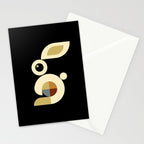 white rabbit modern Stationery Card Gallery Image 2