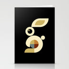 white rabbit modern Stationery Card Gallery Image 2