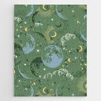 Greenish starry lunar sky Jigsaw Puzzle Gallery Image 1
