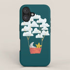 Hot cloud baloon - moon and star iPhone Case Gallery Image 1