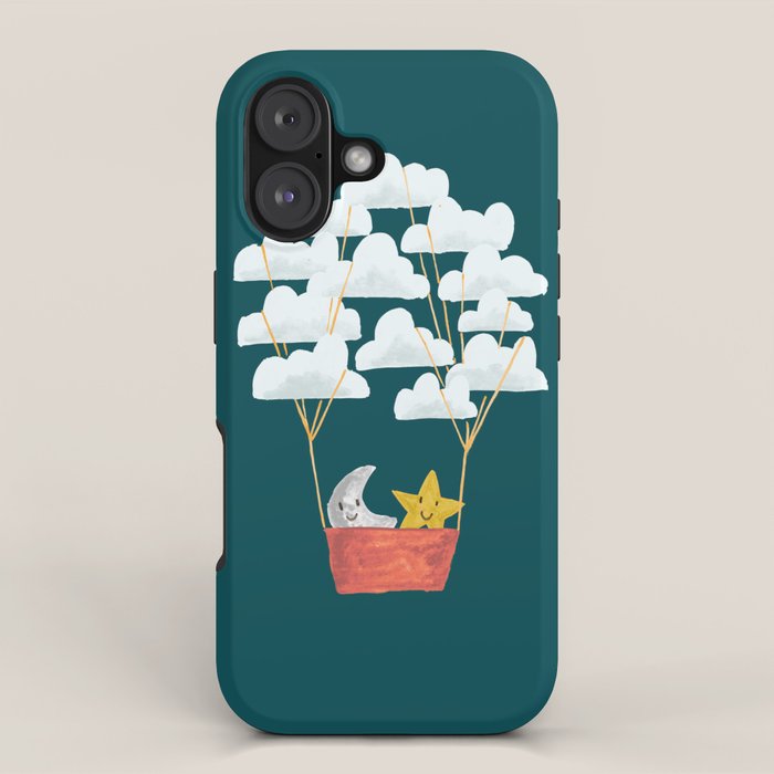 Hot cloud baloon - moon and star iPhone Case Gallery Image 1