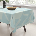 Abstract Pastel Blue Ripple Tablecloth Gallery Image 3