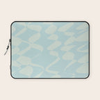 Abstract Pastel Blue Ripple Laptop Sleeve Gallery Image 1