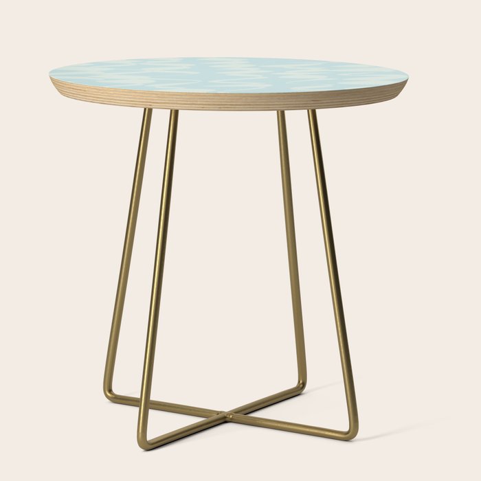 Abstract Pastel Blue Ripple Side Table Gallery Image 1