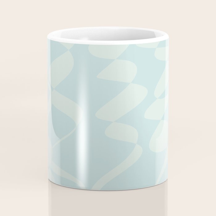 Abstract Pastel Blue Ripple Coffee Mug Gallery Image 4