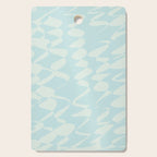 Abstract Pastel Blue Ripple Cutting Board Gallery Image 1