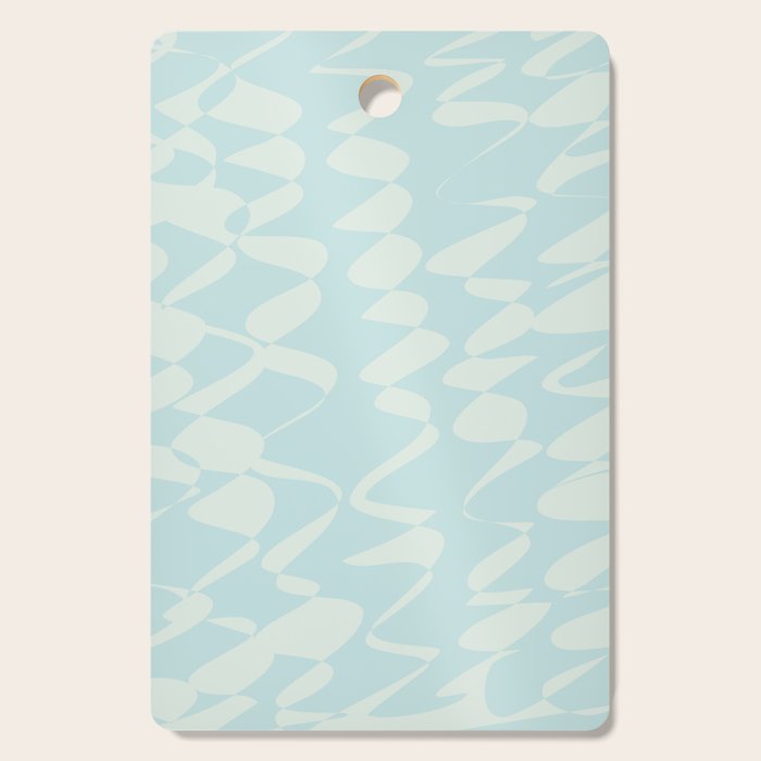 Abstract Pastel Blue Ripple Cutting Board Gallery Image 1