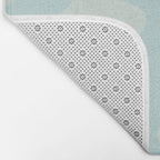 Abstract Pastel Blue Ripple Bath Mat Gallery Image 2