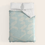 Abstract Pastel Blue Ripple Comforter Gallery Image 6