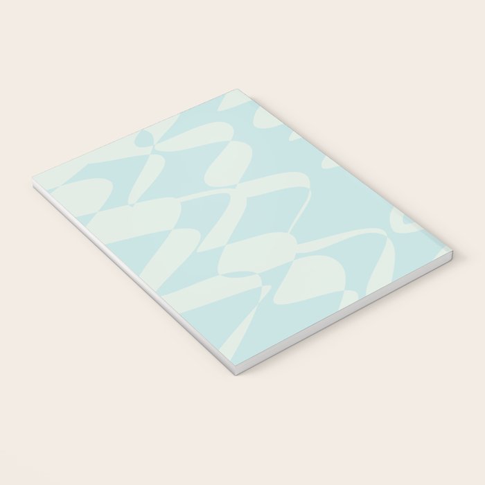 Abstract Pastel Blue Ripple Notebook Gallery Image 3