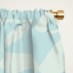 Abstract Pastel Blue Ripple Window Curtain Gallery Image 2