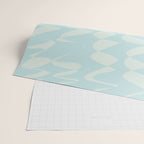 Abstract Pastel Blue Ripple Wrapping Paper Gallery Image 2