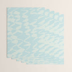 Abstract Pastel Blue Ripple Wrapping Paper Gallery Image 3