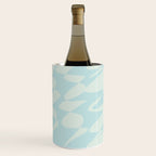 Abstract Pastel Blue Ripple Wine Chiller Gallery Image 3