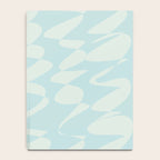 Abstract Pastel Blue Ripple Notebook Gallery Image 4