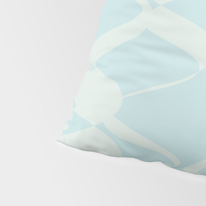 Abstract Pastel Blue Ripple Pillow Sham Gallery Image 4