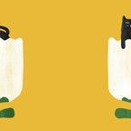 Still life with cat and flower Coffee Mug Gallery Image 2