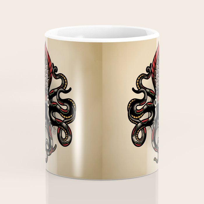 Traditional Tattoo Octopus  Coffee Mug Gallery Image 4