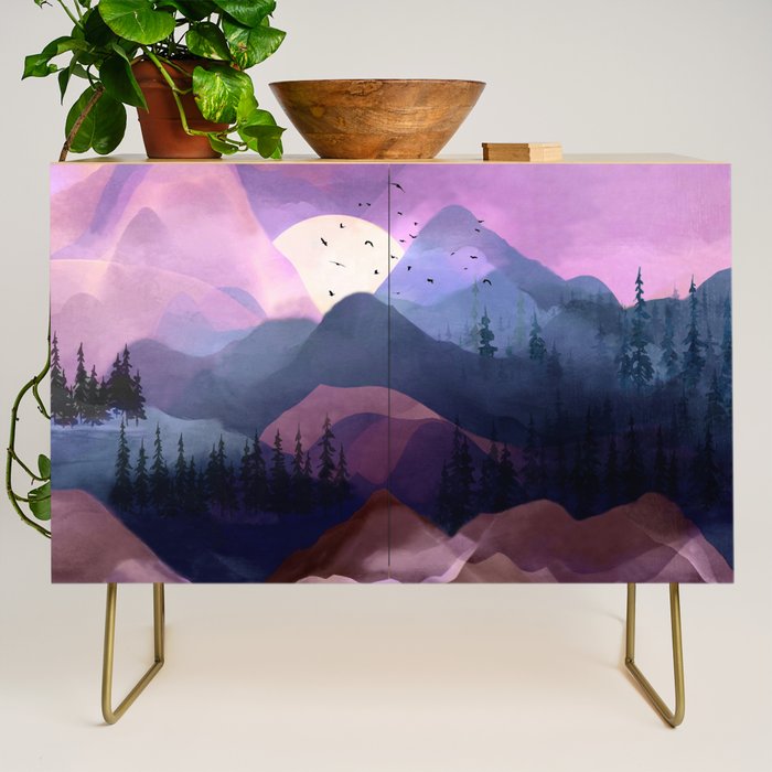Misty Mountain Morning Credenza Gallery Image 1