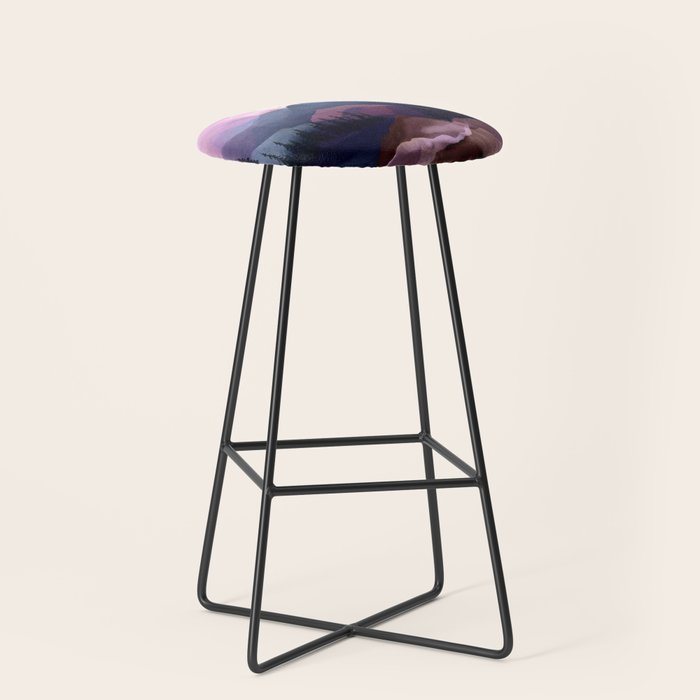 Misty Mountain Morning Stool Gallery Image 1
