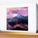 Misty Mountain Morning Wall Mural Gallery Image 2