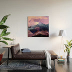 Misty Mountain Morning Wood Wall Art Gallery Image 2