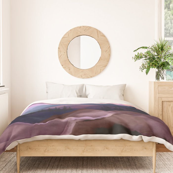 Misty Mountain Morning Duvet Cover Gallery Image 3