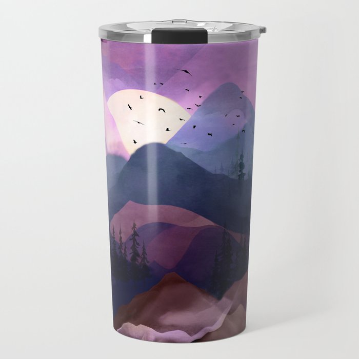 Misty Mountain Morning Travel Mug Gallery Image 1