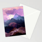 Misty Mountain Morning Stationery Card Gallery Image 2