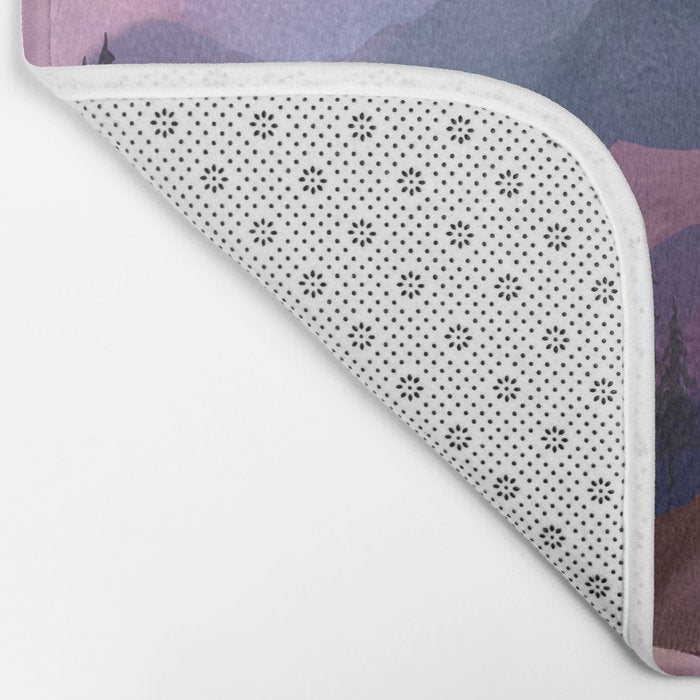 Misty Mountain Morning Bath Mat Gallery Image 2
