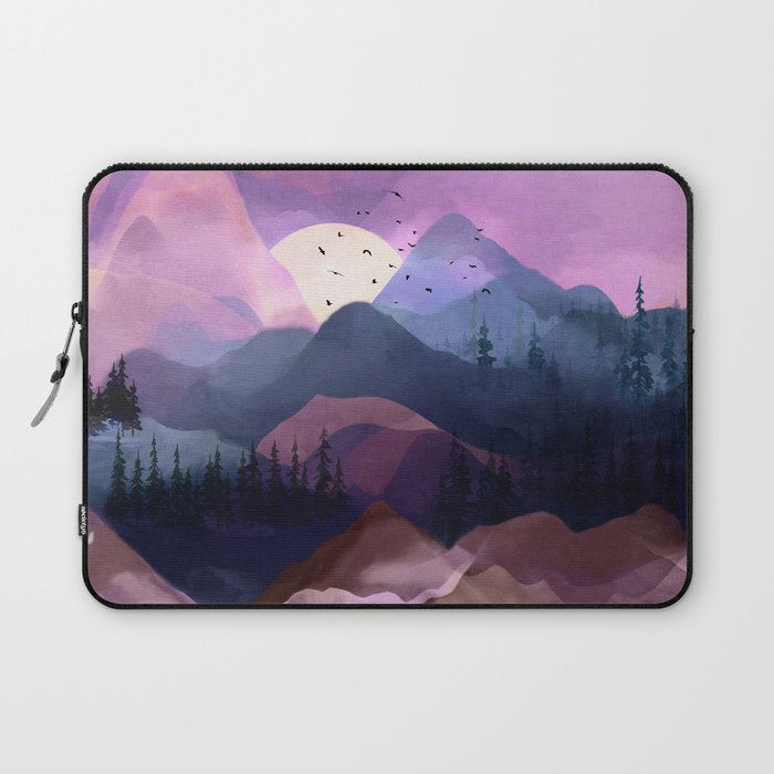 Misty Mountain Morning Laptop Sleeve Gallery Image 1