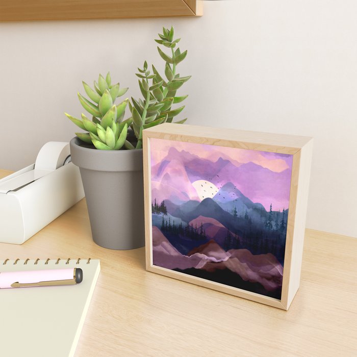 Misty Mountain Morning Mini Art Print Gallery Image 2