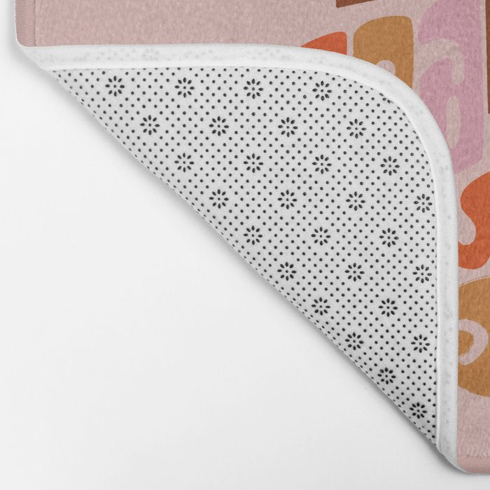 Grateful Everyday - 70s Hippie Style  Bath Mat Gallery Image 2