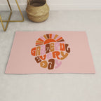 Grateful Everyday - 70s Hippie Style  Rug Gallery Image 1