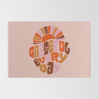 Grateful Everyday - 70s Hippie Style  Rug Gallery Image 2