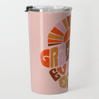 Grateful Everyday - 70s Hippie Style  Travel Mug Gallery Image 3
