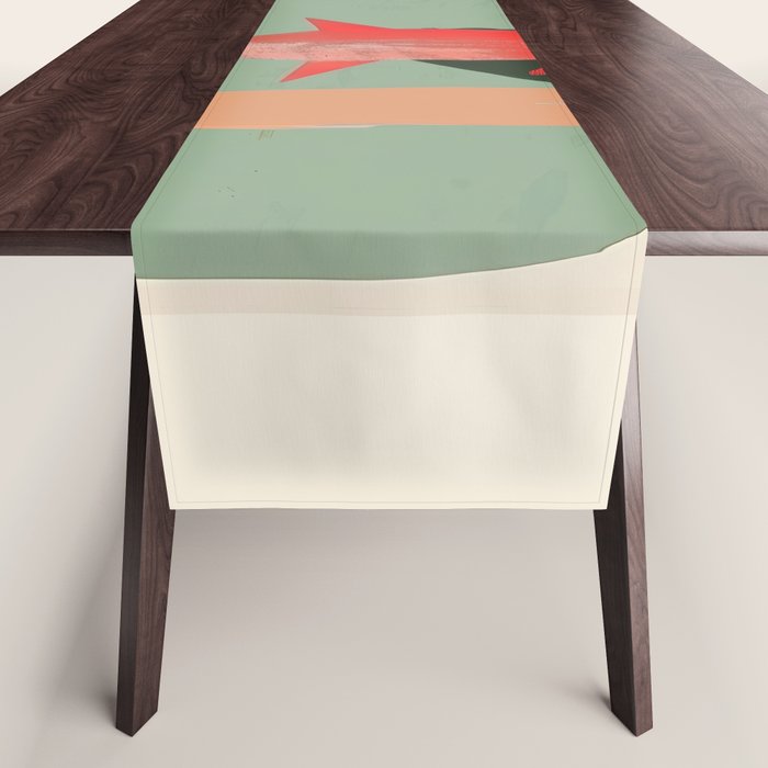 Red Fish Abstract Table Runner Gallery Image 1