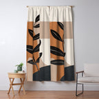 Modern Abstract Minimal Shapes Branches Art 8 Window Curtain Gallery Image 5
