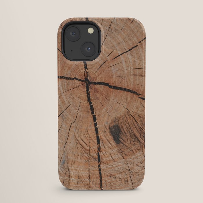 Tree Rings Rustic Cabin Lodge Raw Wood iPhone Case Gallery Image 17