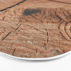 Tree Rings Rustic Cabin Lodge Raw Wood Bath Mat Gallery Image 3