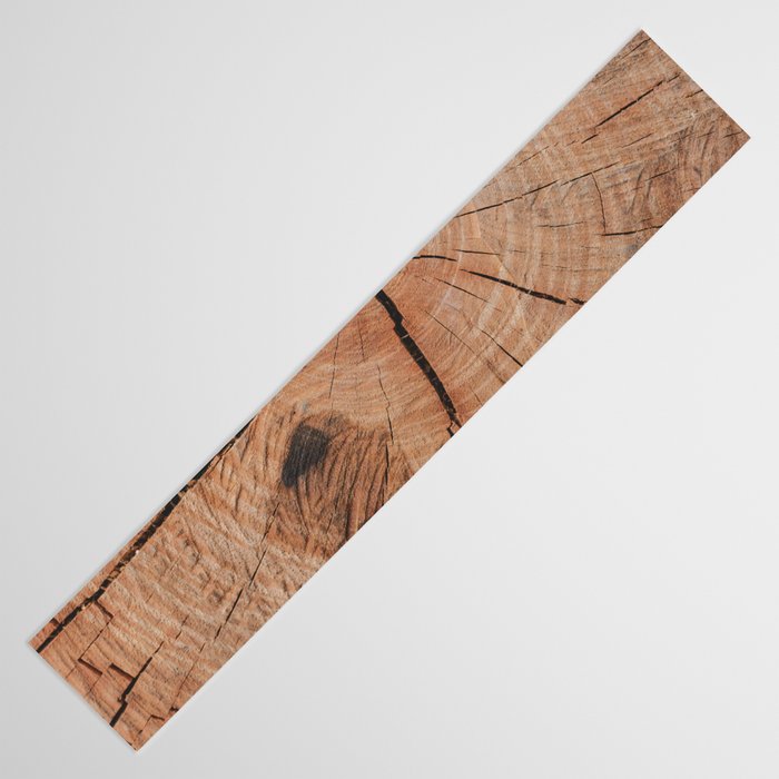 Tree Rings Rustic Cabin Lodge Raw Wood Table Runner Gallery Image 3