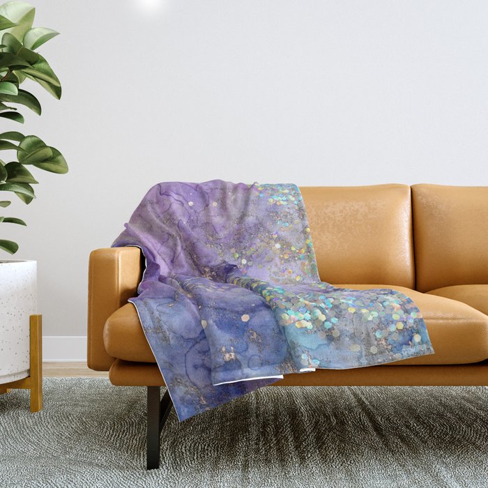 Watercolor Magic Throw Blanket Gallery Image 1