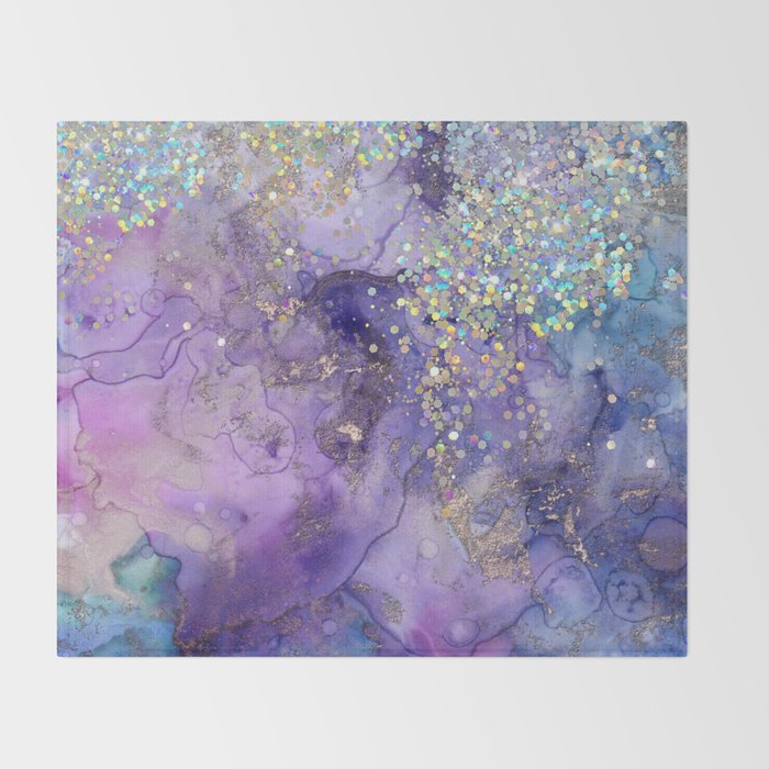Watercolor Magic Throw Blanket Gallery Image 2
